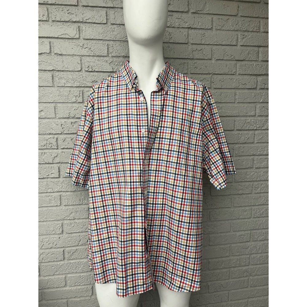 Duluth Men Checked Short Sleeve Shirt Size 2XL